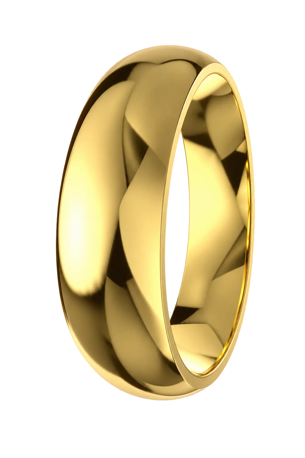 Klassischer Trauring aus Gelbgold